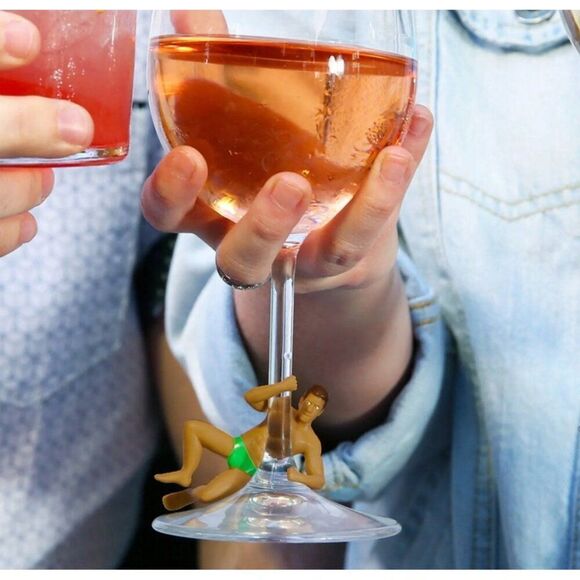 NPW Wine Drink Markers  Charmers Drinking Buddies Set Of 4 - Picture 5 of 10